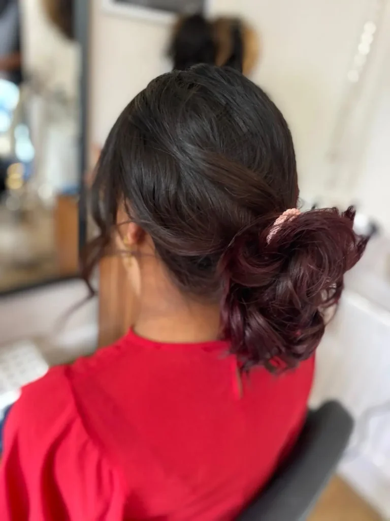 R in Wig with Ponytail